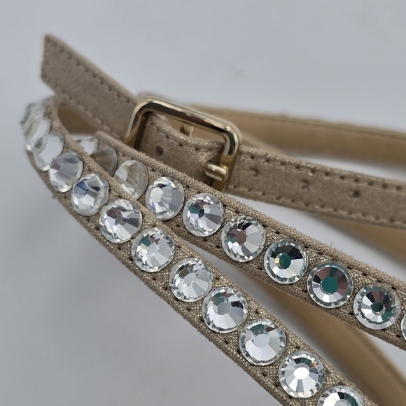 Jewel Badgley Mischka Hosana Sexy Stiletto w/ Gemstone-Studded Wraparound Straps - Picture 16 of 16